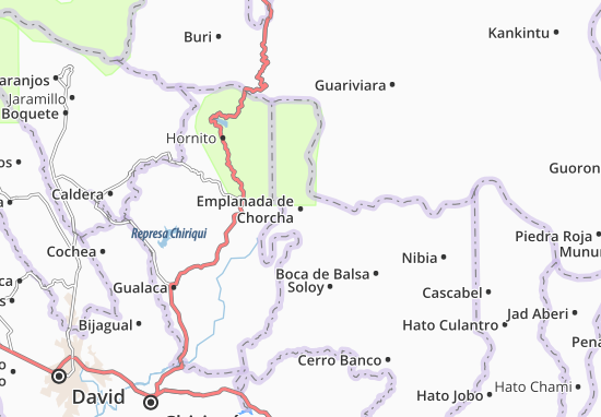 Emplanada de Chorcha Map