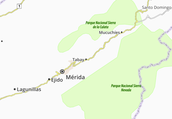 Mapa Tabay