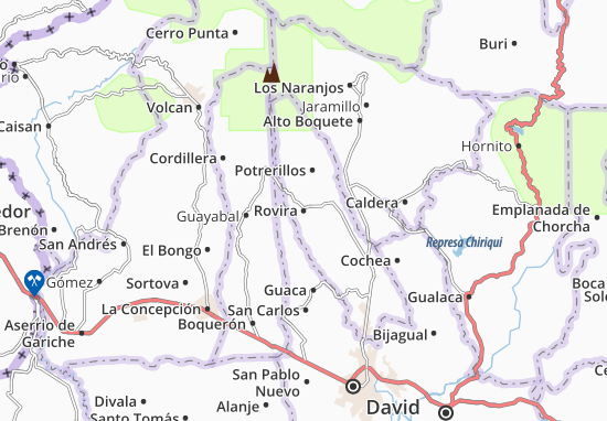 Karte Stadtplan Rovira