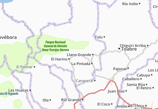 Piedras Gordas Map