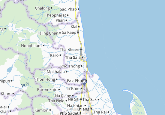 Tha Sala Map