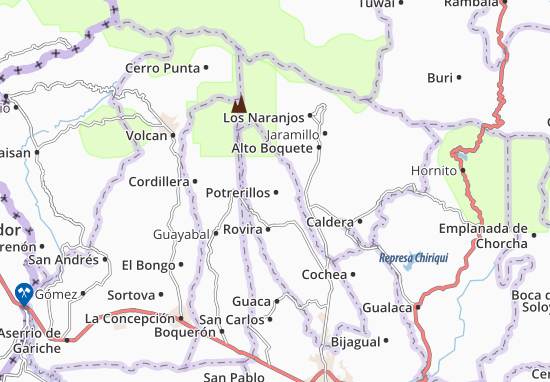 Karte Stadtplan Potrerillos
