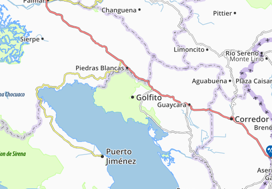 Kaart Plattegrond Golfito