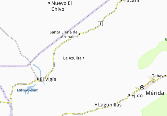 La Azulita Map