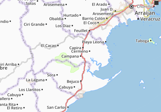 Karte Stadtplan Campana
