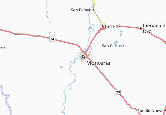 Montería Map
