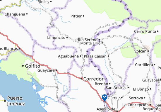 Karte Stadtplan Aguabuena