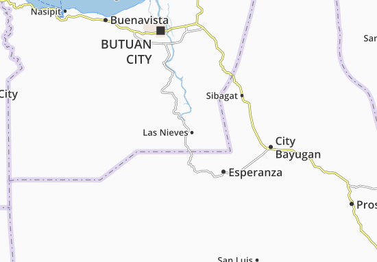 Karte Stadtplan Las Nieves