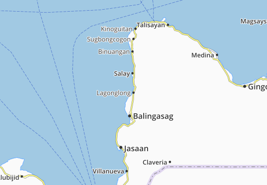 Karte Stadtplan Lagonglong