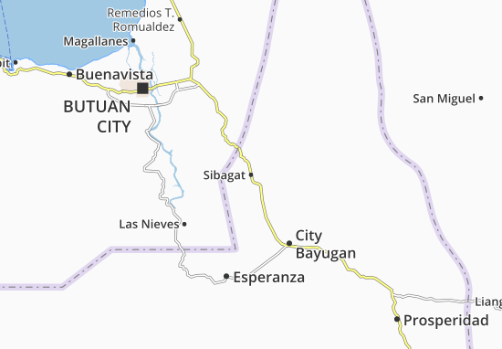 Sibagat Map