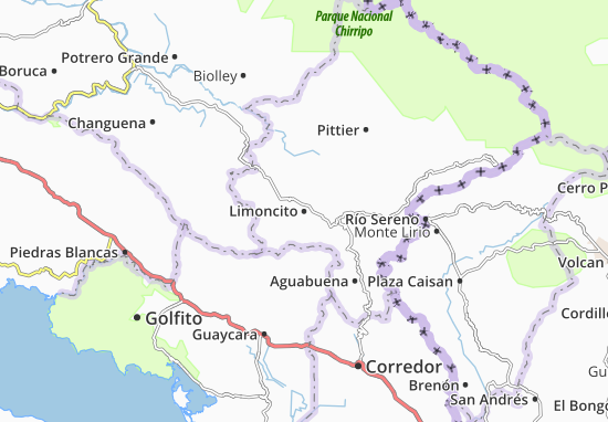 Kaart Plattegrond Limoncito