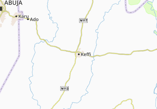 Mapa Keffi