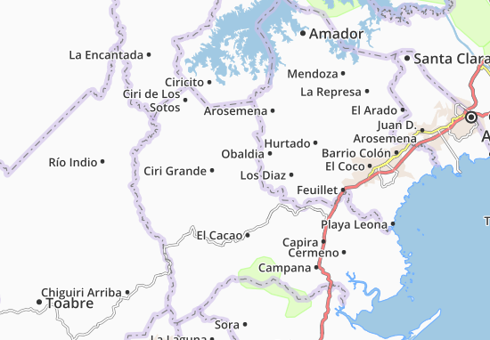 Karte Stadtplan La Trinidad
