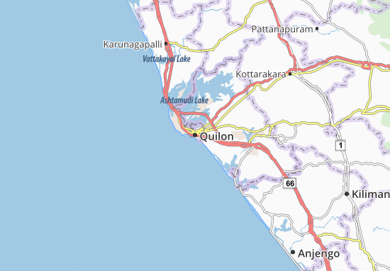 Mapa Quilon