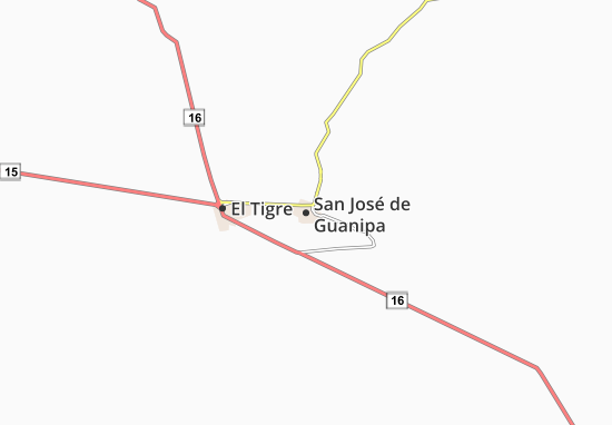 Mapa Plano San José de Guanipa