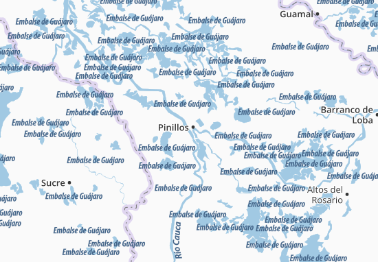 Kaart Plattegrond Pinillos