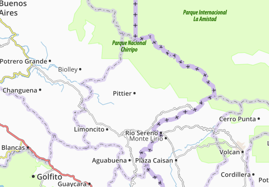 Karte Stadtplan Pittier