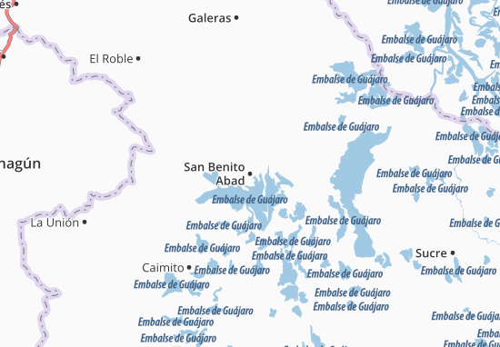 San Benito Abad Map