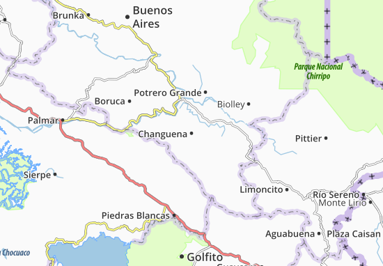Mapa Changuena
