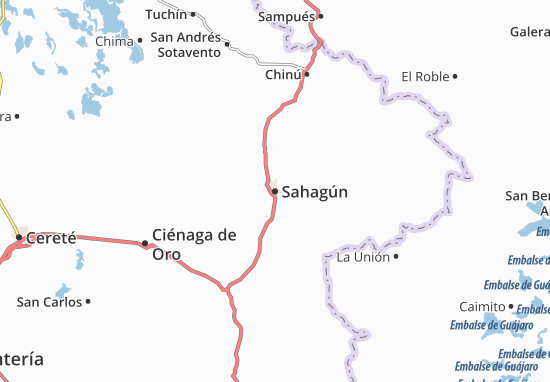 Kaart Plattegrond Sahagún