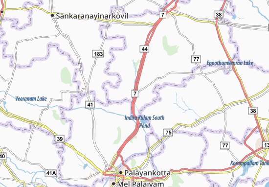Karte Stadtplan Kayattar