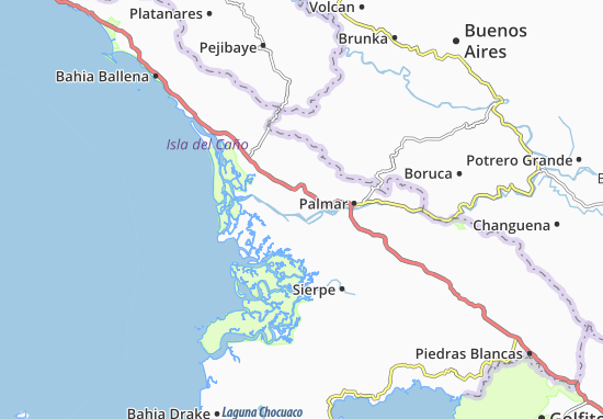 Karte Stadtplan Puerto Cortes