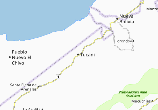 Karte Stadtplan Tucaní
