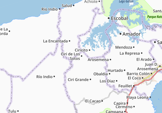 Karte Stadtplan Ciri de Los Sotos