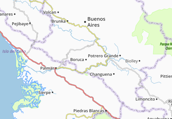 Kaart Plattegrond Boruca