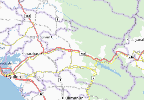 Punalur Map