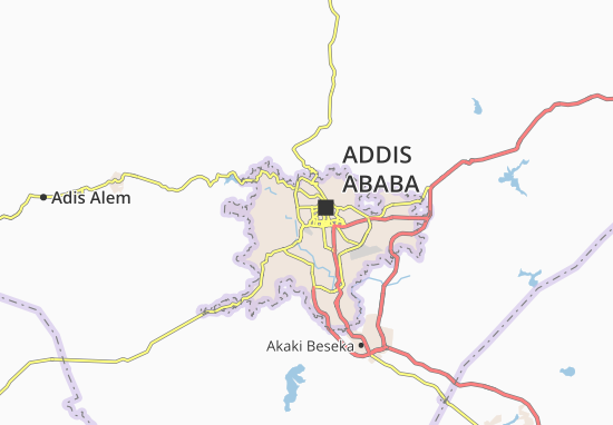 Addis Ketema Zone 6 Map