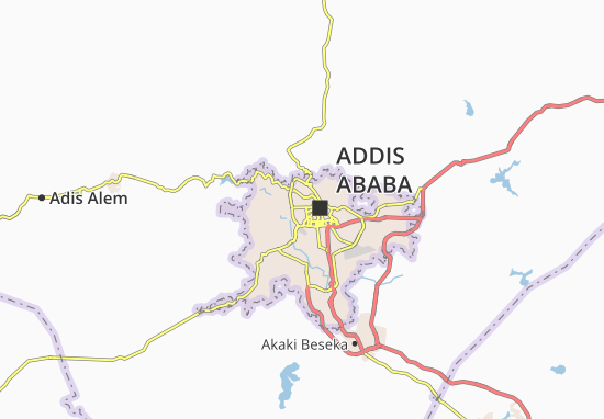 Mapa Addis Ketema Zone 10