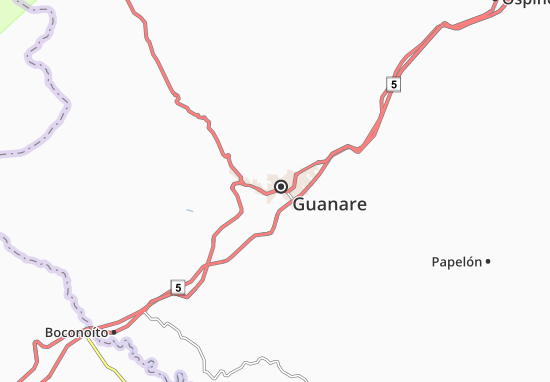 Kaart Plattegrond Guanare
