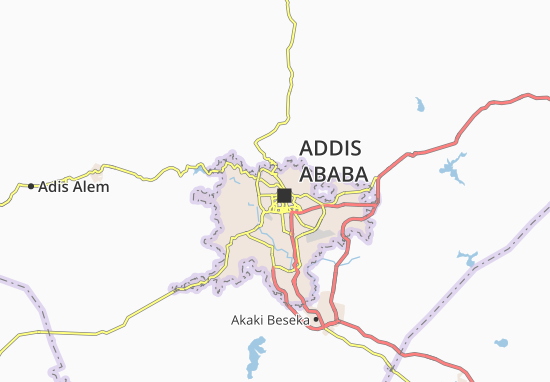 Carte-Plan Addis Ketema Zone 14