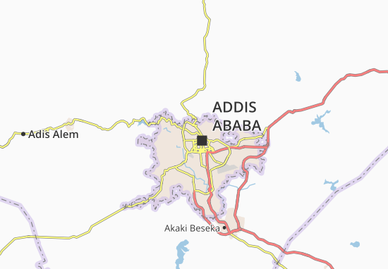 Carte-Plan Addis Ketema Zone 21