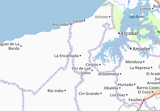 Kaart Plattegrond La Encantada
