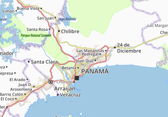 Karte Stadtplan Belisario Porras