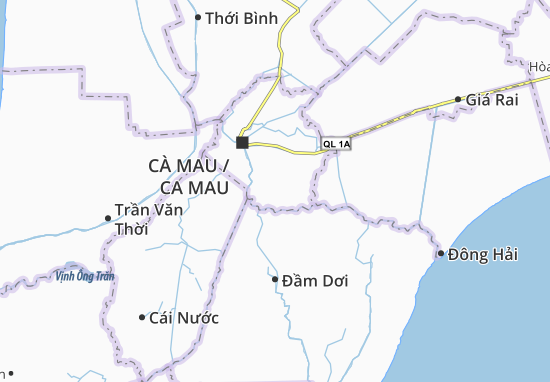Karte Stadtplan Hòa Tân
