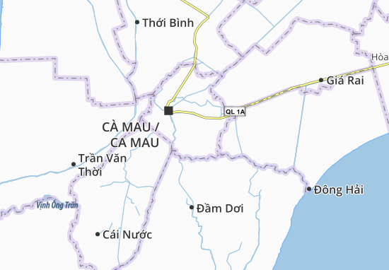 Karte Stadtplan Hòa Thành
