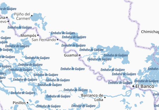 Mapa Guamal