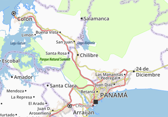 Calzada Larga Map