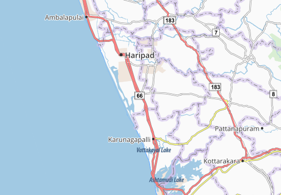 Karte Stadtplan Kayankulam