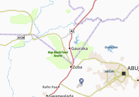 Karte Stadtplan Gauraka