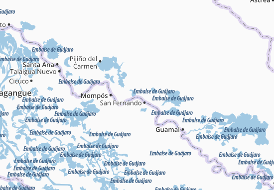 San Sebastián de Buenavista Map