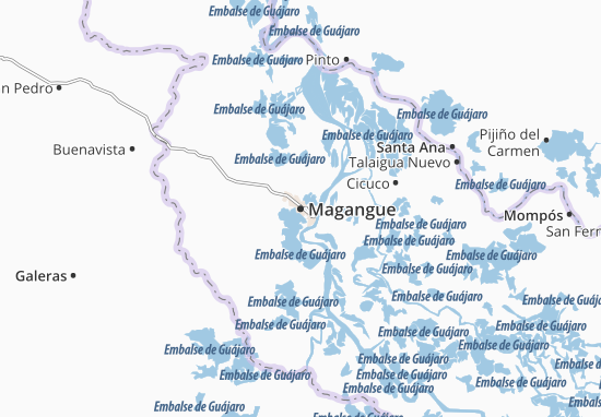 Karte Stadtplan Magangue