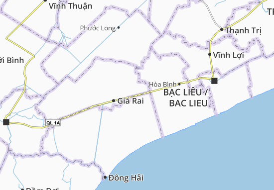 Karte Stadtplan Phong Thạnh Đông A