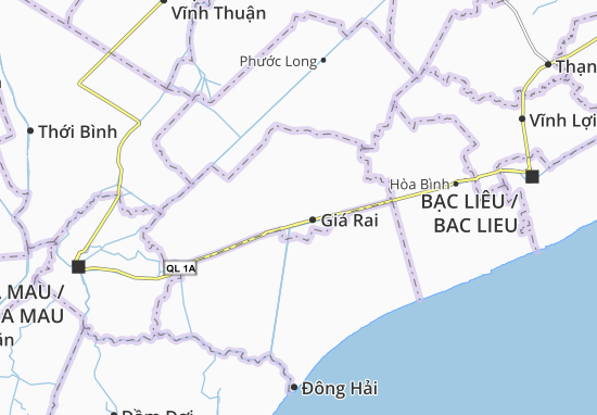 Karte Stadtplan Phong Thạnh A