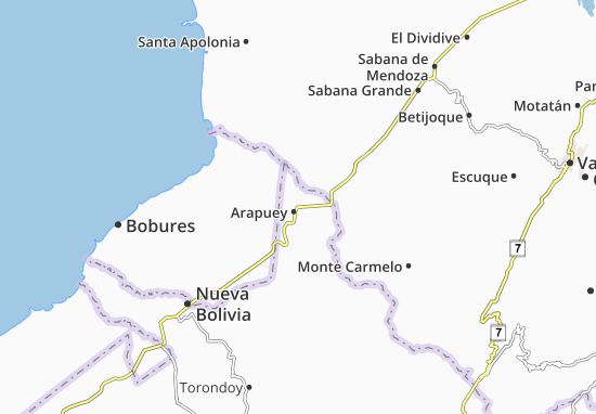 Kaart Plattegrond Arapuey