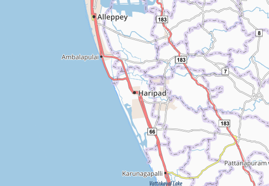 Mapa Haripad