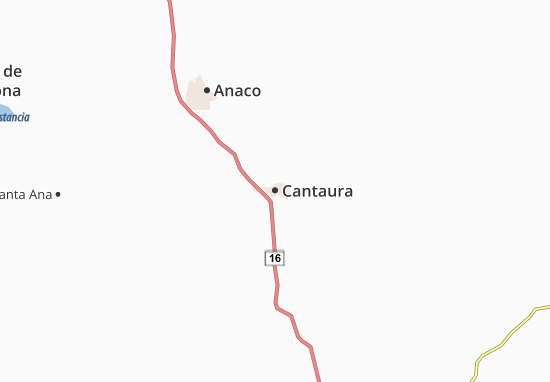 Karte Stadtplan Cantaura